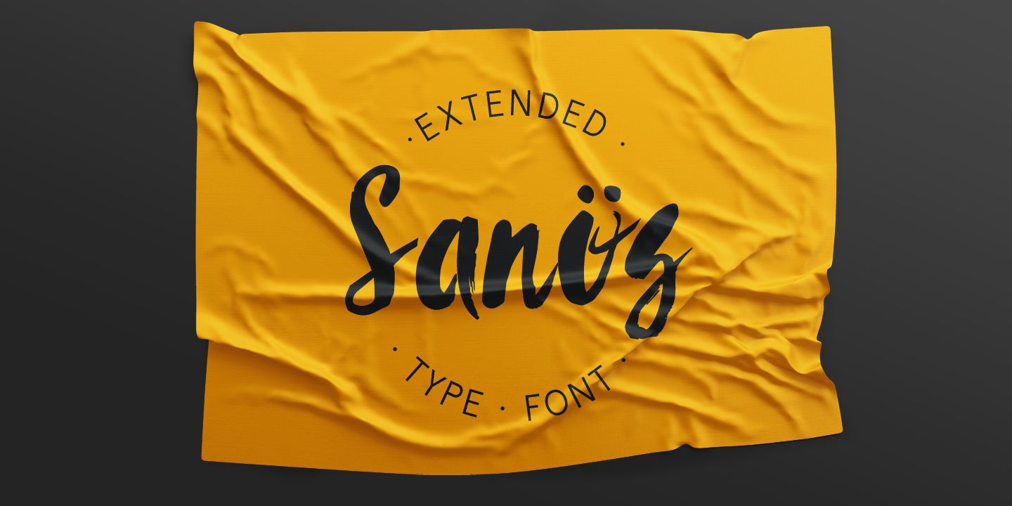 Пример шрифта Sanos Extended